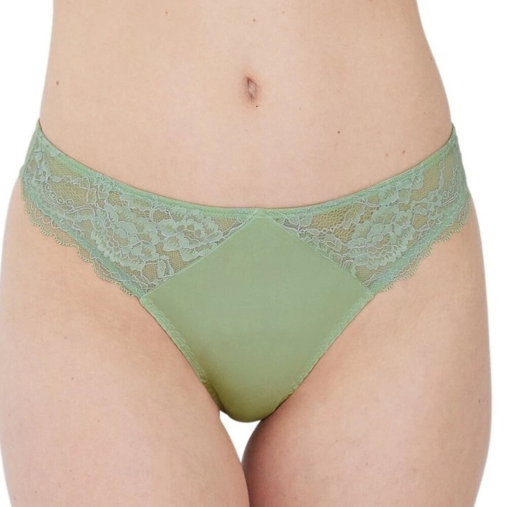 Skarlett Blue Women's 1-Pack Minx Thong Panty Underwear, Green Dew